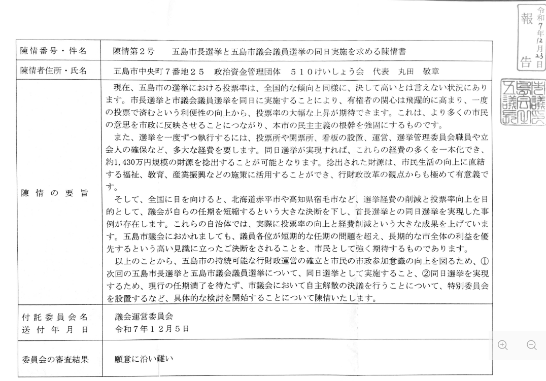 願意に沿い難い