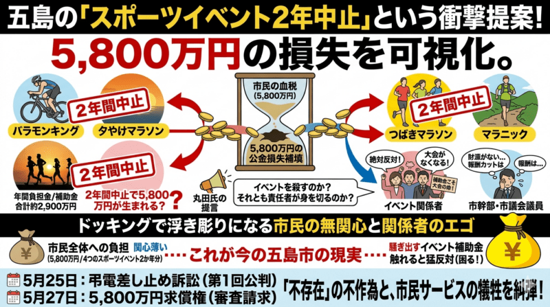 スポーツイベント中止！？